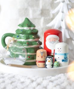 Green Christmas Tree Shaped Mug - Image 6