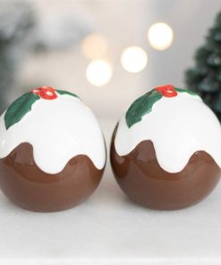 Christmas Pudding Salt and Pepper Shakers - Image 4