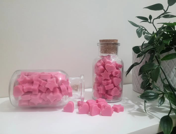 Eco-friendly Blush Fairy Wax Melt Jar inspired by Snow Fairy scent