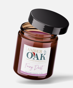 Fairy Dust Soy Candle with magical fragrance of bergamot, rose, vanilla, and sandalwood