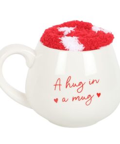 Hug in a Mug Heart Mug and Socks Set - Image 2