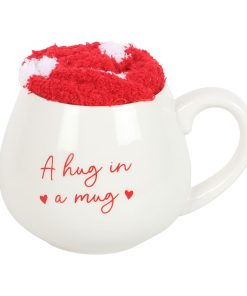 Hug in a Mug Heart Mug and Socks Set - Image 4