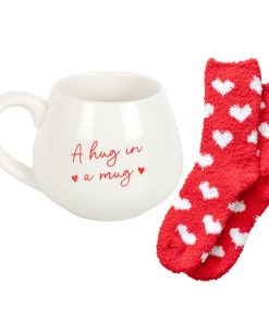 Hug in a Mug Heart Mug and Socks Set - Image 5