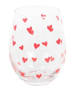 Heart Print Stemless Glass - Image 3