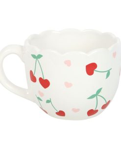 Scalloped Cherry Print Mug - Image 2