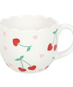 Scalloped Cherry Print Mug - Image 4