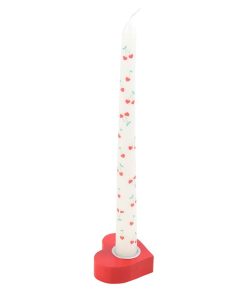 Red Heart Taper Candle Holder - Image 2