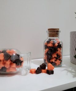 Chocolate Orange Wax Melt Jar with indulgent fragrance of chocolate and orange